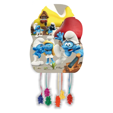 Piñata Mediana 46 x 33 cm Pitufos