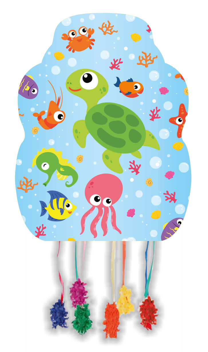 Piñata media per feste oceaniche