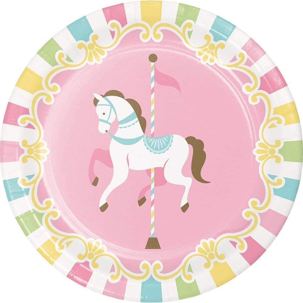 Assiettes carrousel 18 cm