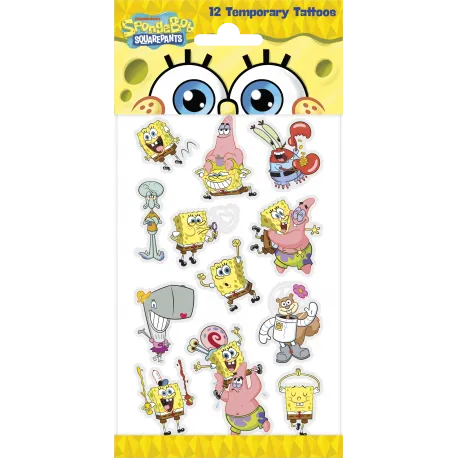 Tatuajes Bob Esponja 100 x 200 mm