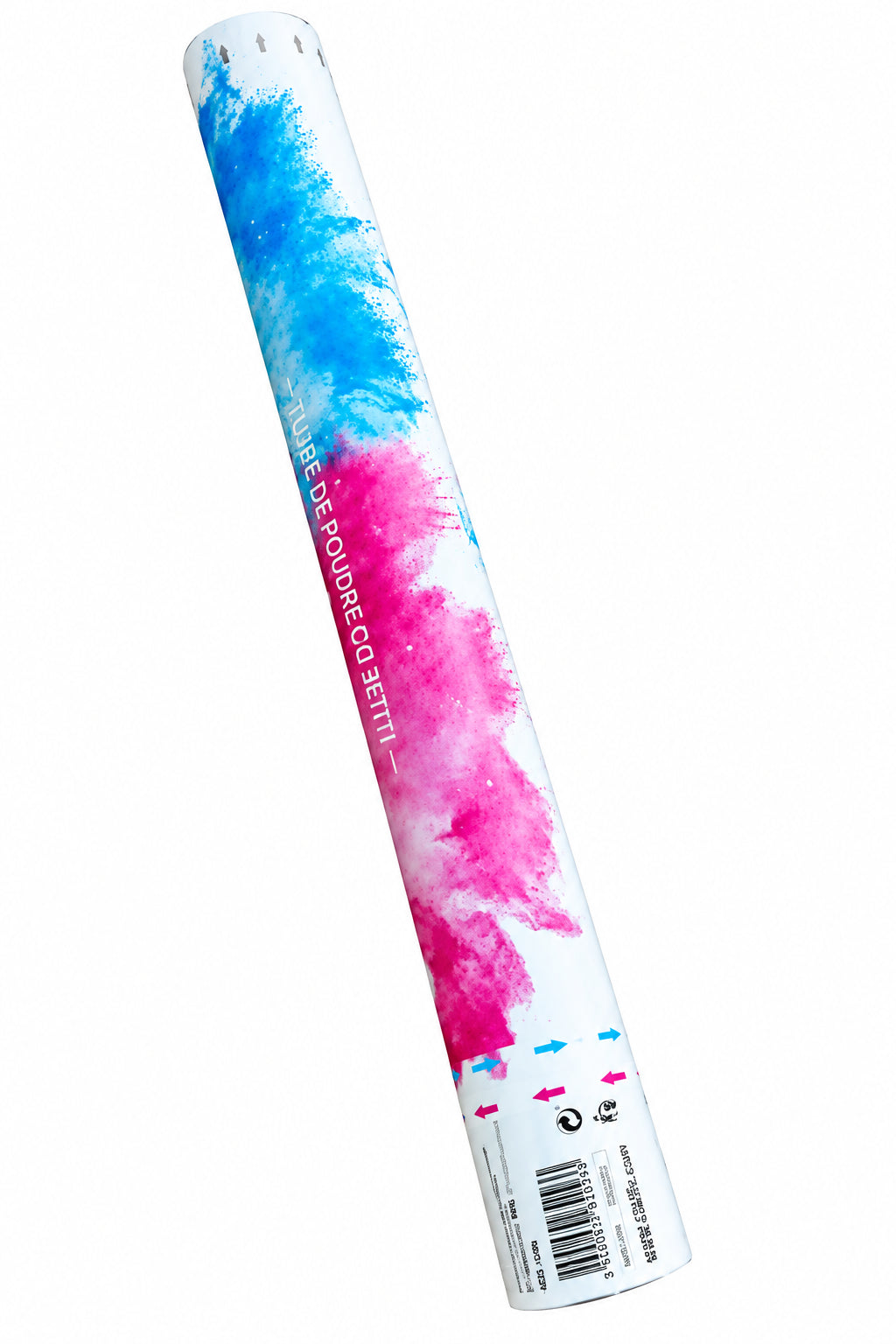 Cañón polvos y confeti revelación de sexo: azul niño 45,5cm