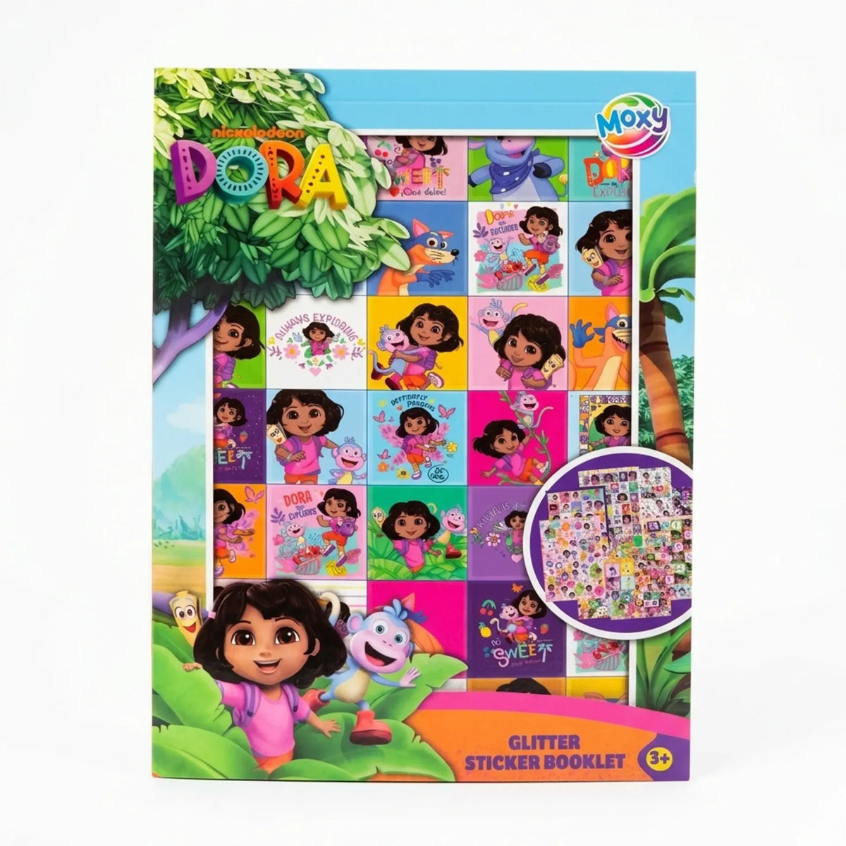 Livre d’autocollants brillants Dora A5 8 feuilles