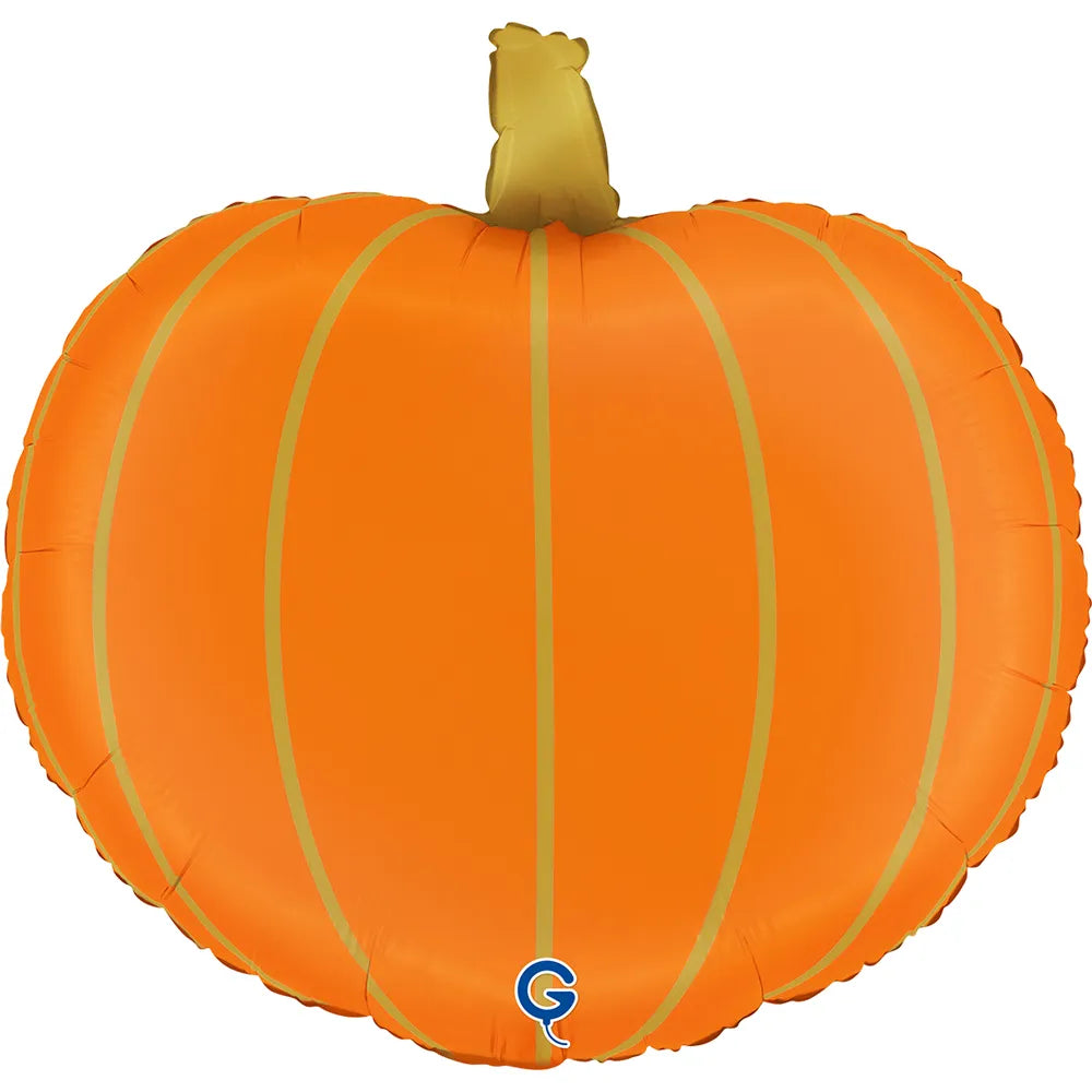 Ballon citrouille orange Halloween 39x39x23cm