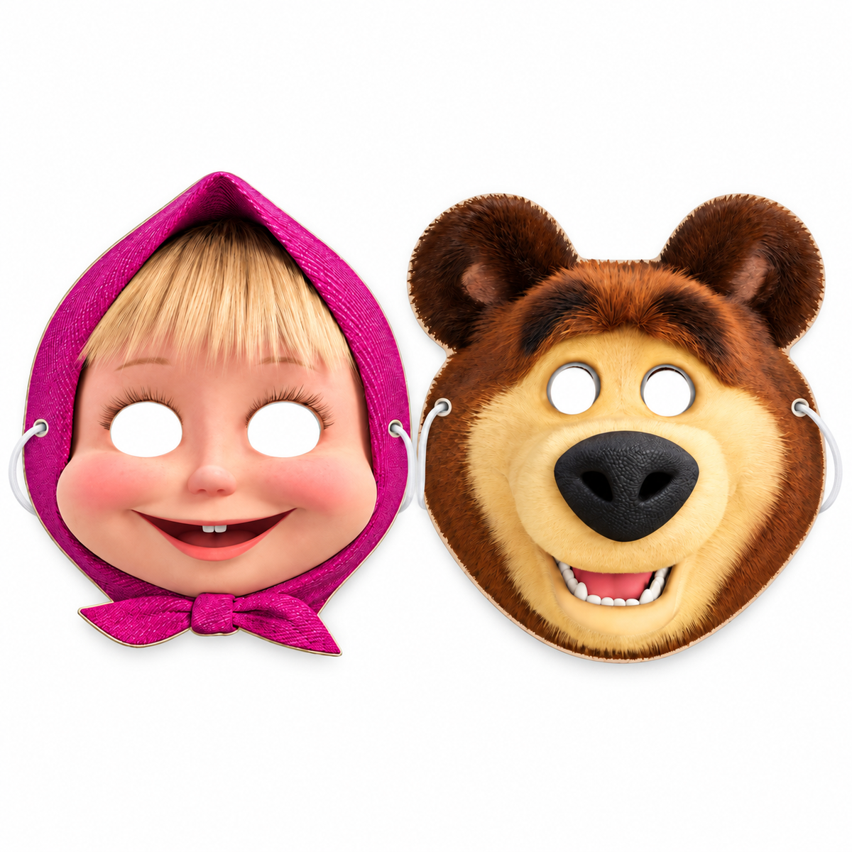 6 Máscaras Masha e o Urso